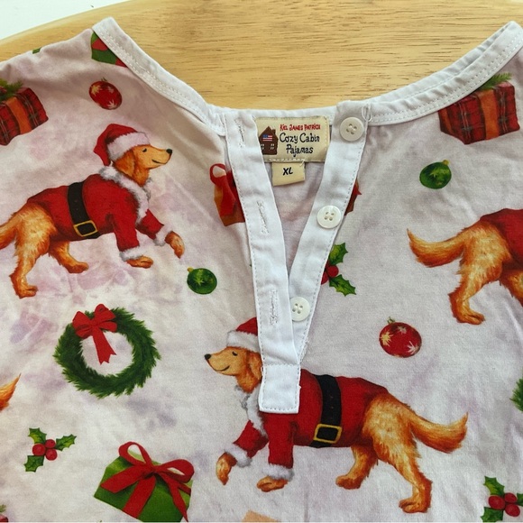 Kiel James Patrick adult Christmas pajamas women’s golden retriever size xl - Picture 2 of 3